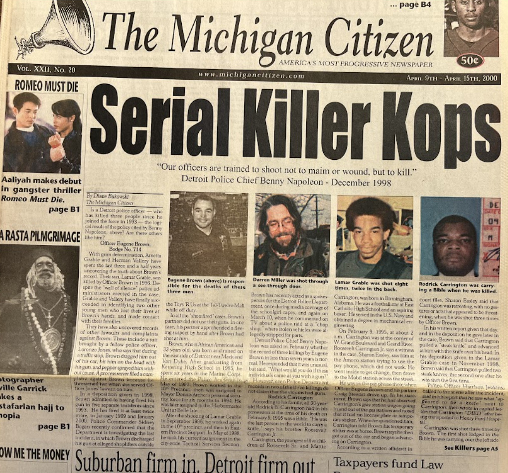 Serial Killer Kops Cover · Crackdown: Policing Detroit through the War ...