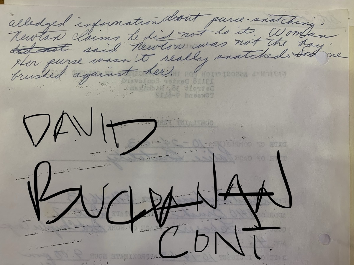 Complaint - David Buchanan · Detroit Under Fire: Police Violence, Crime ...