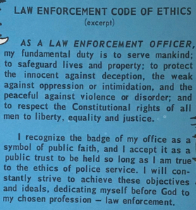 international association of chiefs of police code of ethics